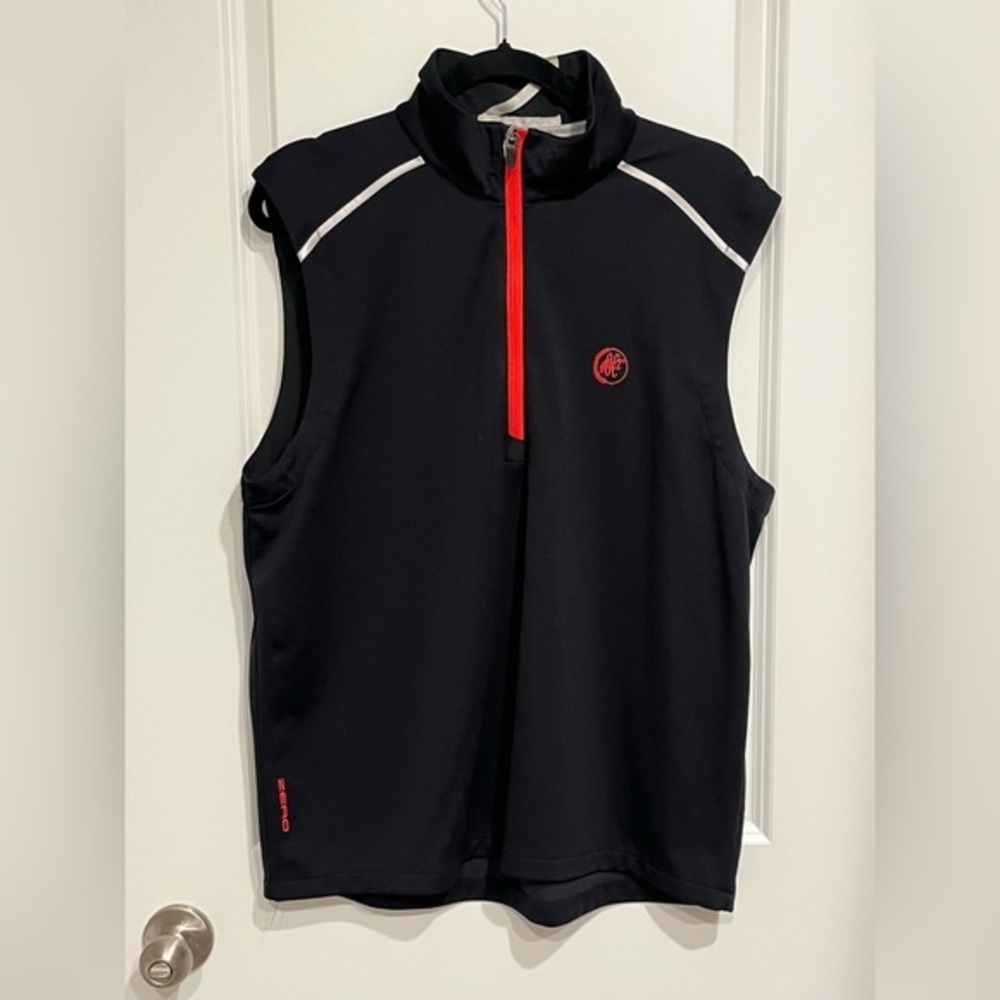 Zero Restriction 1/4 Zip Pullover Golf Top Zip Vest Mens Large Soft-shell